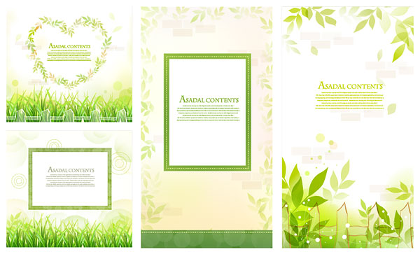 Leaves, grass lace vector