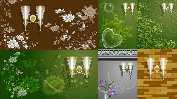 Wall pattern vector