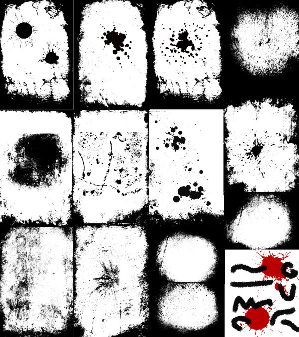 Graffiti & splash-ink background vector of material

