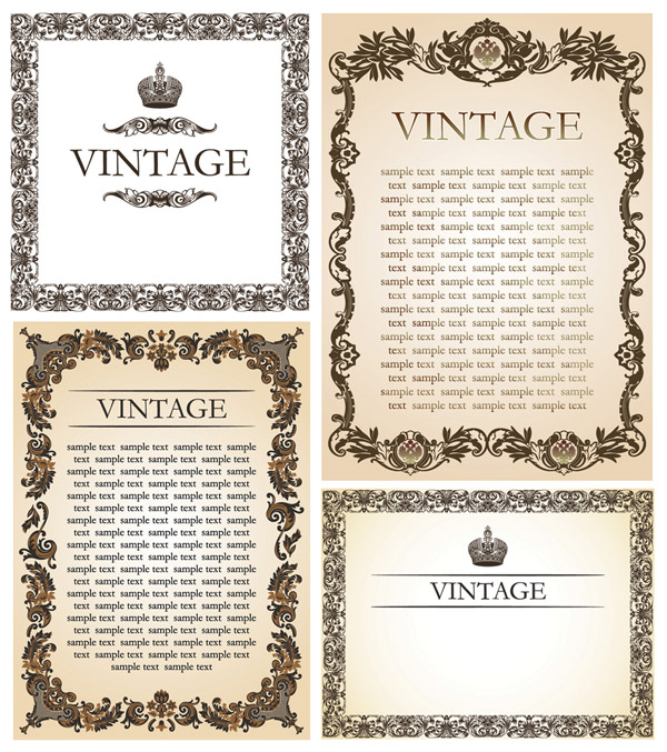 European luxuriant lace border vector of material
