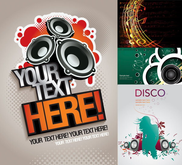 Tide music theme. Vector
