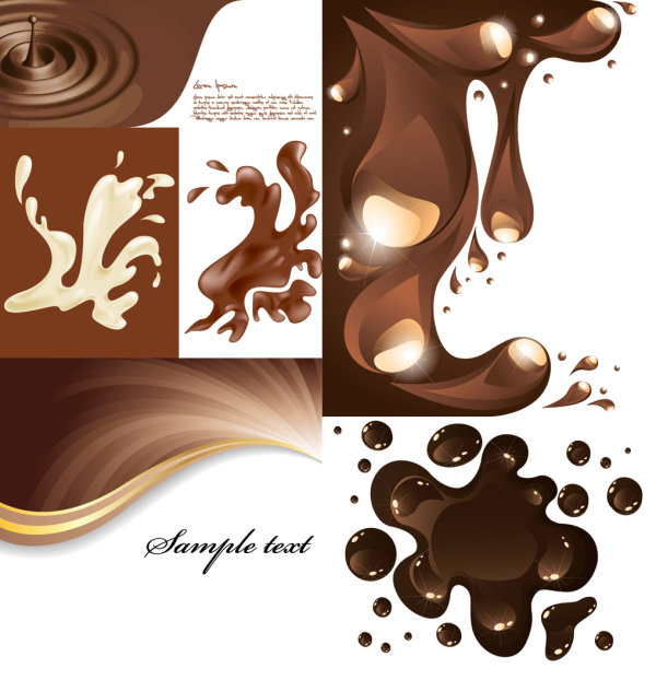 Coffee patterns-vector material

