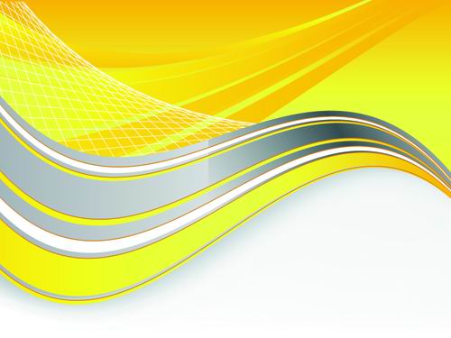 Bright yellow line text box vector material -2
