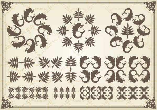 European classic pattern 02 - vector
