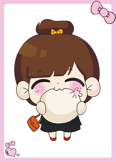 Cute girls vector material
