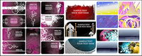 card template vector background material