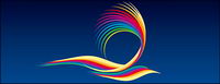 Symphony simple lines of the vector material