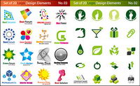 graphic logo template vector material