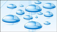 Crystal clear color drops (EPS)
