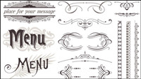 European-style lace pattern 02-- vector material