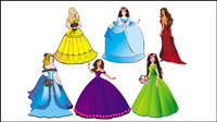 Beautiful Princess 04-- vector material