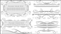 European lines border 02 - vector material