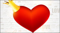 Valentine decorative elements 02 - vector material