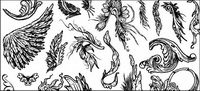 Go Media produced vector material - Continental and lace wings