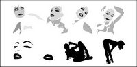 Go Media produced vector material - sexy girls