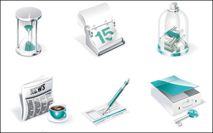 Finance Department icon vector material subject